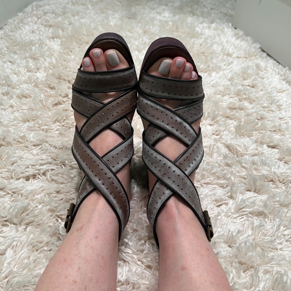 Barney’s Co-op brown/grey 3.5 inch wedge
